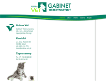 Tablet Screenshot of anima-vet.pl